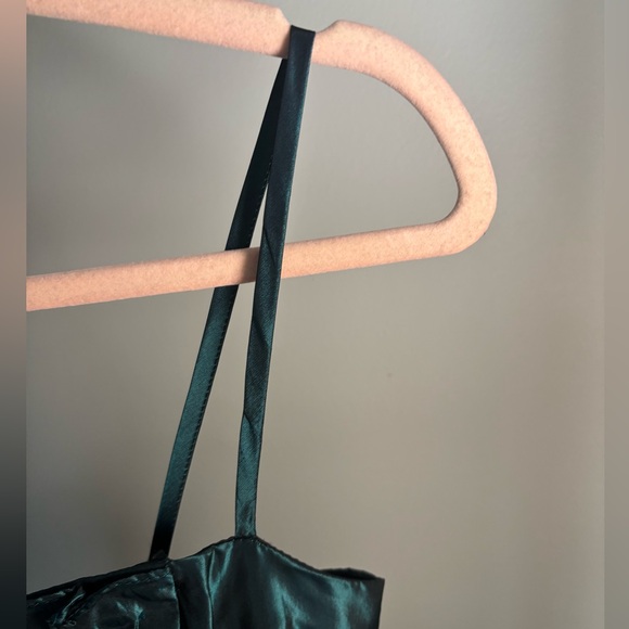 Vintage Jessica McClintock for Gunne Sax emerald green formal dressss - Picture 3 of 5